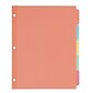 Avery Plain Write-On Dividers, 5-Tab, Multicolor, 36 Sets/Box (11508)