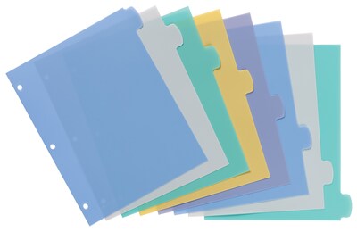 Avery Big Tab Write & Erase Plastic Divider, 8 Tabs, Multicolor, 1 Set (16171)