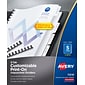 Avery Print-On Unpunched Paper Dividers, 5 Tabs, White, 5 Sets/Pack (11516)