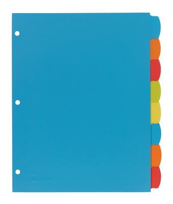 Avery Big Tab Write & Erase Plastic Dividers, 8 Tabs, Bright Multicolor (16130)