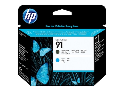 HP 91 Matte Black and Cyan Printhead (C9460A)