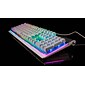 Velocilinx Boudica Wired Mechanical Gaming Keyboard, Silver/White (VXGM-KB104P-OBL-WH)