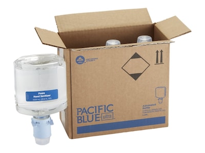 Commercial Dispensing Pacific Blue 1000 mL. Foaming Hand Sanitizer Dispenser Refill, Fragrance Free,