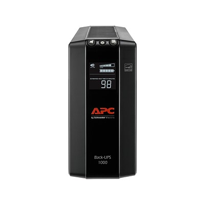 APC Back-UPS Pro 1000 VA UPS, 8-Outlets, Black (BX1000M-LM60)