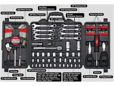 Apollo Tools Mechanics Tool Kit, 101 Pieces (DT0006)