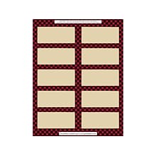 Great Papers Buffalo Plaid Laser/Inkjet Shipping Labels, 2 x 4, Multicolor, 10 Labels/Sheet, 5 She