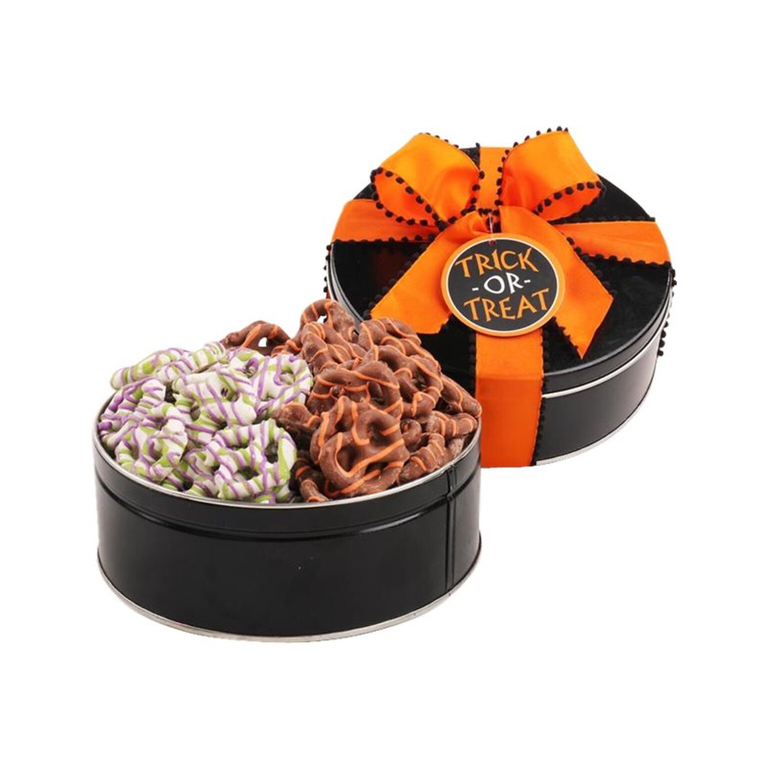 Alder Creek Halloween Pretzels, Milk Chocolate/White Chocolate (FG04044)