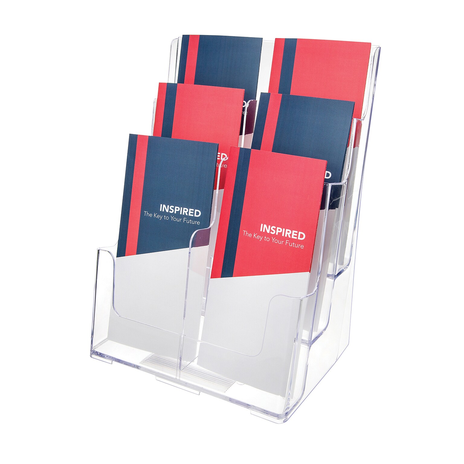 Staples Literature Holder, 9 x 13.75, Clear Plastic (77401)