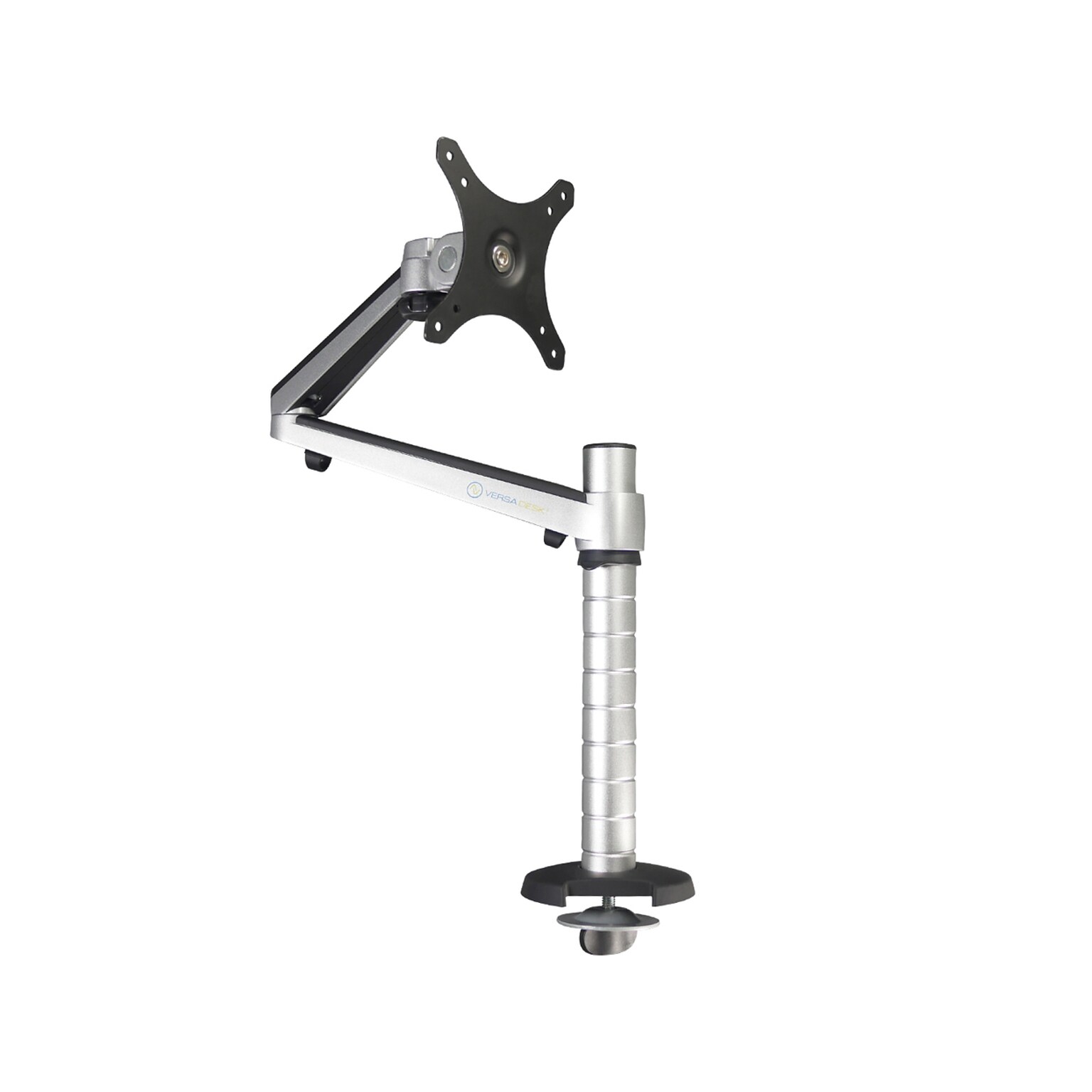 VersaDesk Omniview Single Adjustable Monitor Arm, Up to 27, Silver (VT6220001-01-00)
