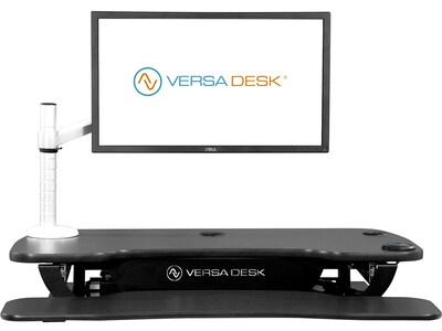 Versa Tables Omniview Single Adjustable Monitor Arm, Up to 27", Silver (VT6220001-01-00)