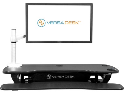 VersaDesk Omniview Single Adjustable Monitor Arm, Up to 27, Silver (VT6220001-01-00)