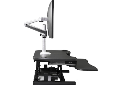 Versa Tables Omniview Single Adjustable Monitor Arm, Up to 27", Silver (VT6220001-01-00)