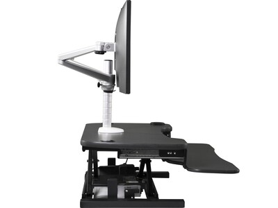 VersaDesk Omniview Single Adjustable Monitor Arm, Up to 27", Silver (VT6220001-01-00)