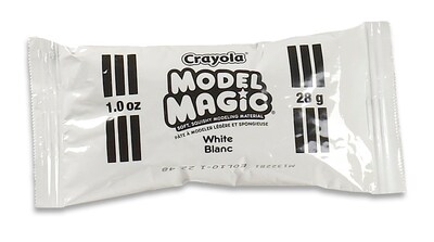 Crayola 23-6001 Model Magic Modeling Compound Class Pack, White, 1-oz.  Pouches, 75/Carton