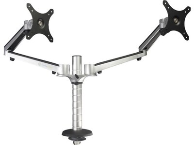 Versa Tables Omniview Dual Adjustable Monitor Arm, Up to 27", Silver (VT6220002-01-00)