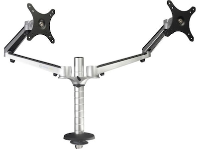 Versa Tables Omniview Dual Adjustable Monitor Arm, Up to 27, Silver (VT6220002-01-00)