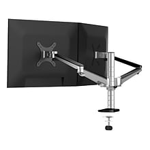 Versa Tables Omniview Dual Adjustable Monitor Arm, Up to 27, Silver (VT6220002-01-00)