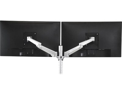 Versa Tables Omniview Dual Adjustable Monitor Arm, Up to 27", Silver (VT6220002-01-00)