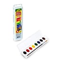Crayola Oval-Pan Watercolor Mixing Set, Matte Finish, Assorted Colors, 8/Set (53-0080)
