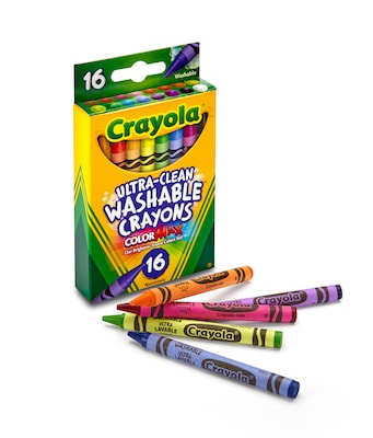 Crayola Ultra-Clean Washable Markers, Fine Tip, 8 Classic Colors/Box, 6  Boxes (BIN7809-6)