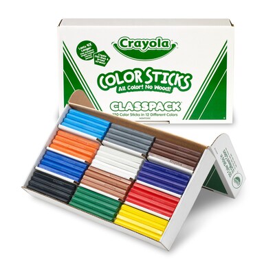 Crayola Classpack Color Sticks, Assorted, 120/Box (68-8120)