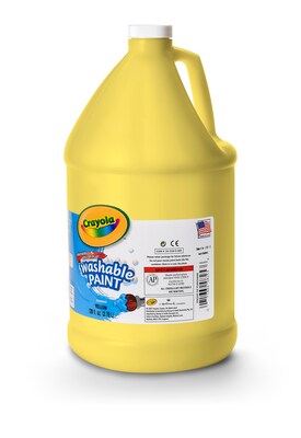 Crayola Washable Paints, Yellow, 1 Gallon (54-2128-034)