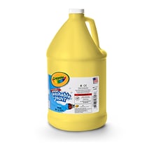 Crayola Washable Paints, Yellow, 1 Gallon (54-2128-034)