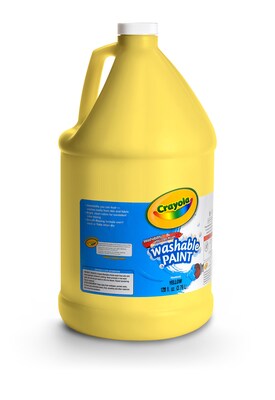 Crayola Washable Paints, Yellow, 1 Gallon (54-2128-034)