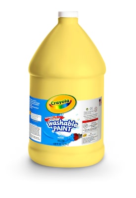 Crayola Washable Paints, Yellow, 1 Gallon (54-2128-034)