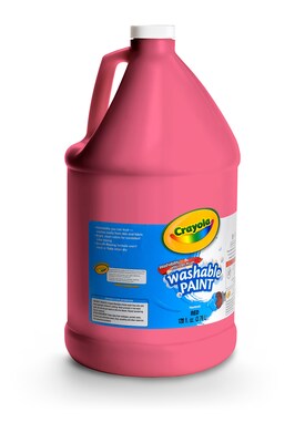 Crayola Washable Paints, Red, 1 Gallon (54-2128-038)