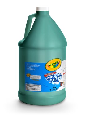 Crayola Washable Kids Paint, Green, Gallon (54-2128-044)