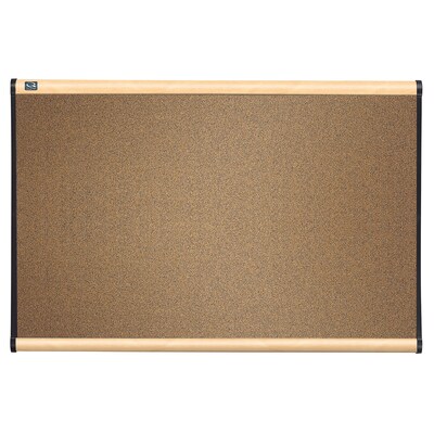 Quartet Prestige Colored Cork Bulletin Board, Maple Finish Frame, 3H x 4W (B244MA)