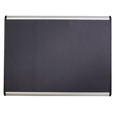 Quartet Prestige Plus Magnetic Fabric Bulletin Board, Aluminum Frame, 4H x 6W (MB547A)