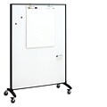 Quartet Motion DuraMax 6H x 4W Whiteboard Surface Room Divider With Graphite Frame (6640MB)