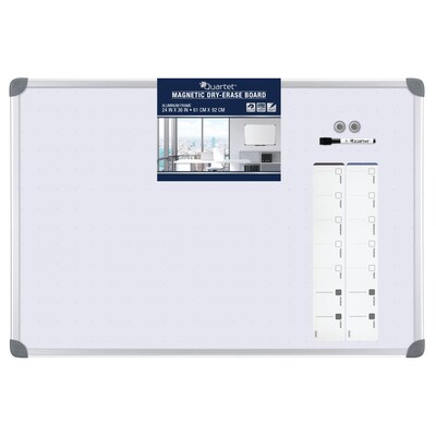 Quartet Magnetic Dry-Erase Board Whiteboard, Aluminum Frame, 3' x 2' (79378)