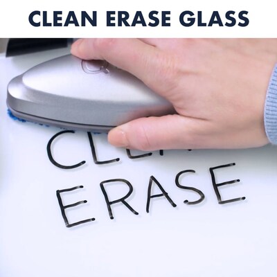Quartet Glass Dry-Erase Desktop Easel, White Surface, Frameless, 9"W x 11"H (GDE119)