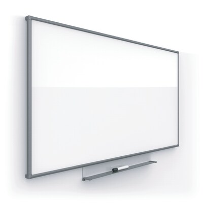 Silhouette™ Porcelain Dry Erase Whiteboard, Charcoal Aluminum Frame, 39x22 (CP3922C)
