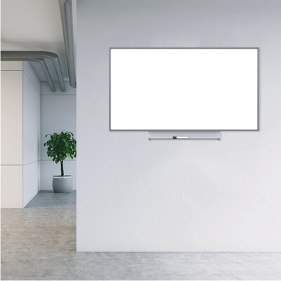 Silhouette™ Porcelain Dry Erase Whiteboard, Charcoal Aluminum Frame, 39"x22" (CP3922C)
