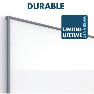 Silhouette™ Porcelain Dry Erase Whiteboard, Charcoal Aluminum Frame, 39"x22" (CP3922C)