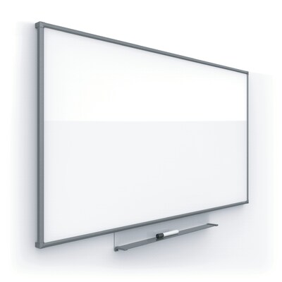 Silhouette™ Nano-Clean™ Dry-Erase Whiteboard, Charcoal Aluminum Frame, 85x48 (CM8548C)