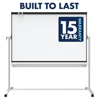 Quartet Prestige 2 Magnetic Mobile Presentation Whiteboard Easel, 6' x 4' (ECM64P2)