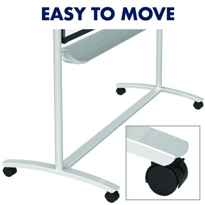 Quartet® Prestige® 2 Magnetic Mobile Presentation Whiteboard Easel, 4' x 3' (ECM43P2)