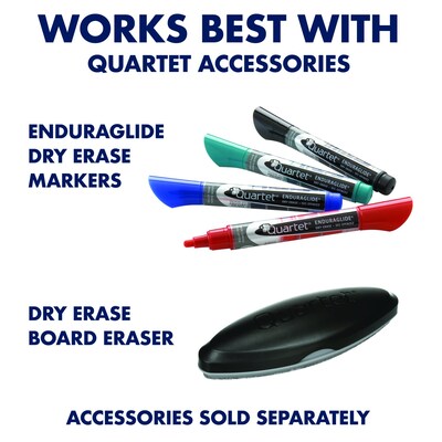 Quartet® Prestige® 2 Magnetic Mobile Presentation Whiteboard Easel, 4' x 3' (ECM43P2)