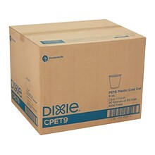 Dixie PET Cold Cup, 9 oz., Clear, 50/Sleeve, 20 /Carton (CPET9)