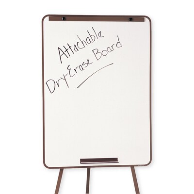 Quartet® Attachable Melamine Whiteboard for Steel Tripod Display Easel, Bronze Frame, 29W x 40H (21E-7)