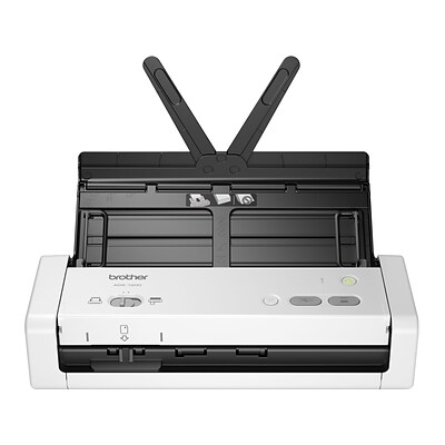 Brother ADS-1200 Desktop Scanner for Documents with Duplex, White