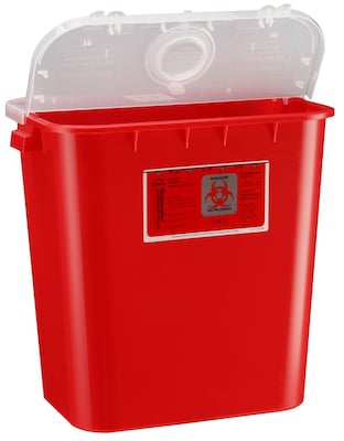 Bemis Sharps Container, 8 Gallon, Red, 10 Pack (108030-10)