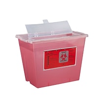 Bemis Sharps Container, 2 Gallon, Red, Pack of 5 (102030-5)