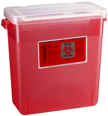 Bemis Sharps Container, 3 Gallon, Red, 12 Pack (303030-12)