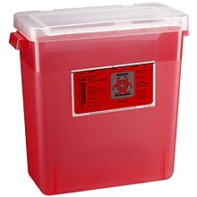 Bemis Sharps Container, 3 Gallon, Red, 12 Pack (303030-12)
